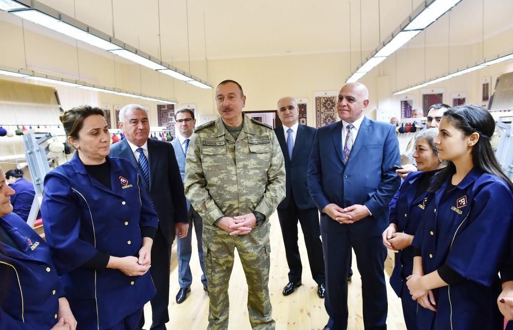 İlham Əliyev: Azərbaycan xalçası artıq dünya bazarlarına çıxacaq