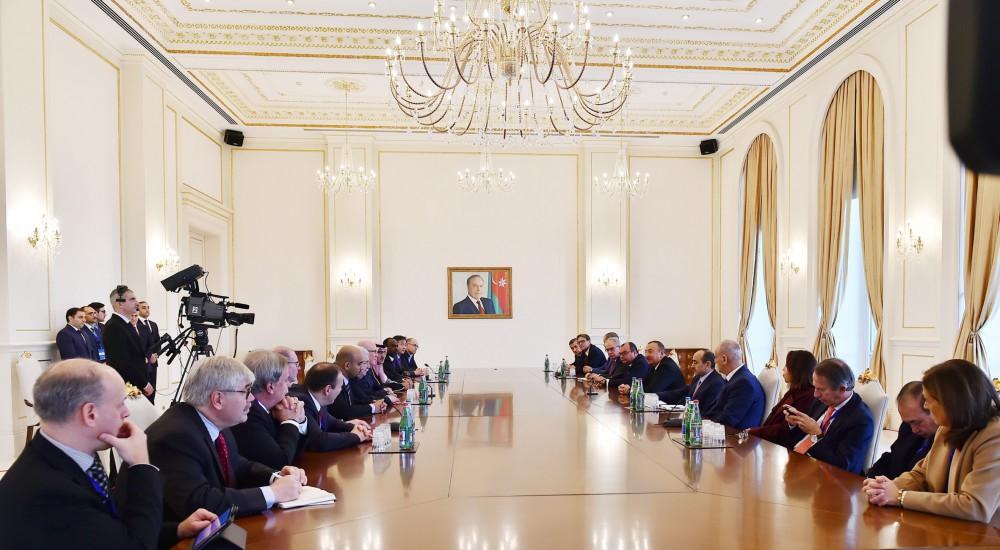 Prezident İlham Əliyev Dünya Xəbər Agentliklərinin V Konqresinin bir qrup iştirakçısını qəbul edib (FOTO) (YENİLƏNİB-4)