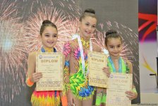 Bədii gimnastika üzrə 23-cü Azərbaycan birinciliyi və 3-cü Bölgələrarası Kubokun qalibləri mükafatlandırılıb (FOTO)