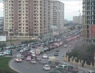 Diqqət: Bakıda bu yolda sıxlıq var (FOTO)