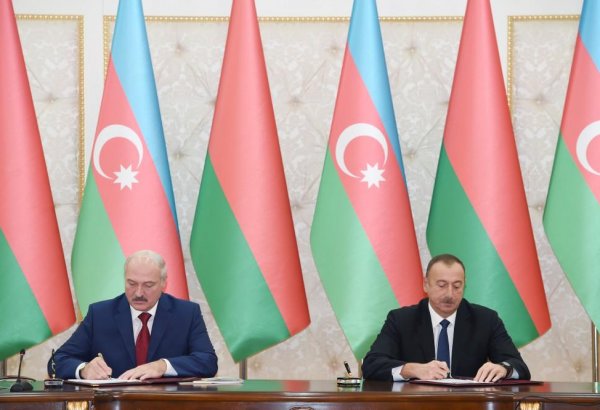 Azərbaycan-Belarus sənədləri imzalanıb (FOTO) (YENİLƏNİB)