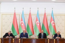 Azərbaycan-Belarus sənədləri imzalanıb (FOTO) (YENİLƏNİB)