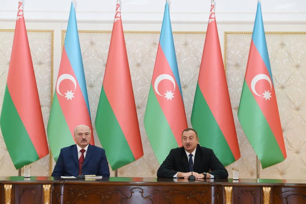 İlham Əliyev: Azərbaycan Belarusa Dağlıq Qarabağ münaqişəsinin nizamlanması məsələsində mövqeyinə görə çox minnətdardır