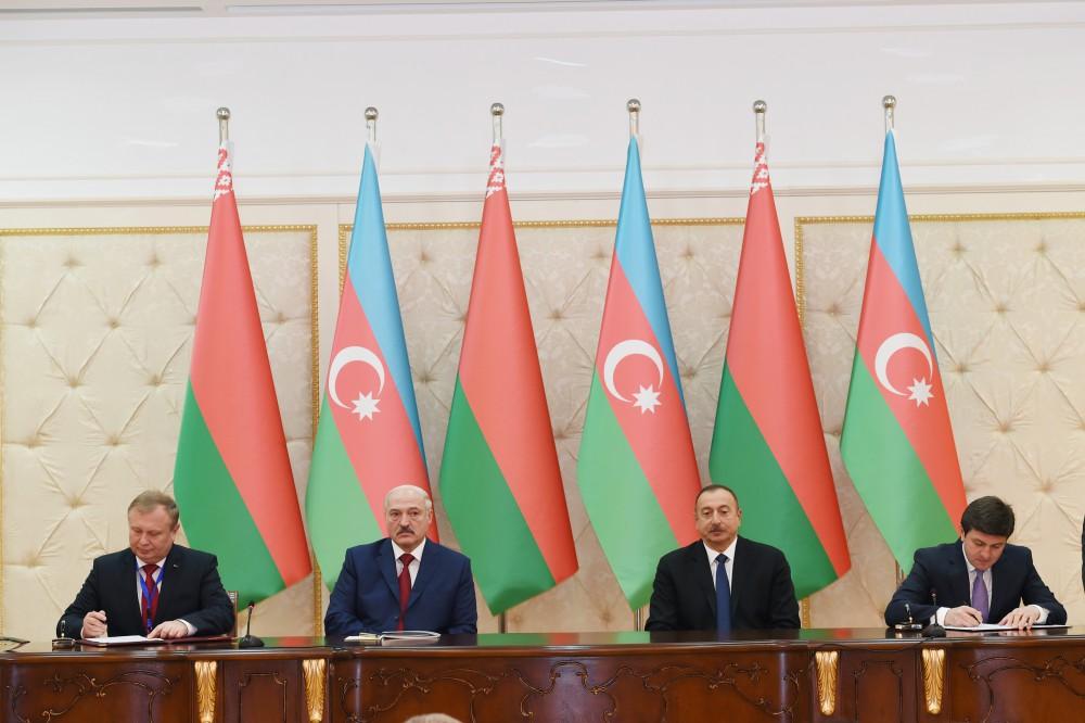 Azərbaycan-Belarus sənədləri imzalanıb (FOTO) (YENİLƏNİB)