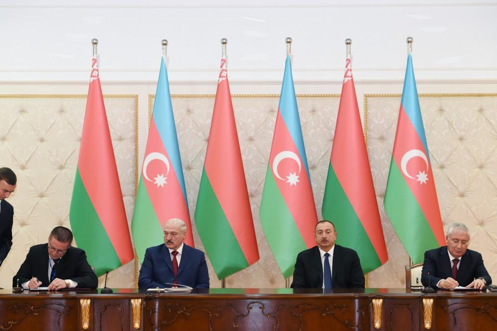 Azərbaycan-Belarus sənədləri imzalanıb (FOTO) (YENİLƏNİB)