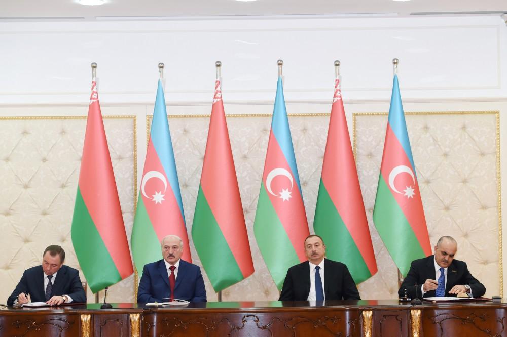 Azərbaycan-Belarus sənədləri imzalanıb (FOTO) (YENİLƏNİB)