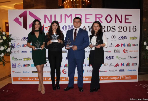 Bakıda “Number One” Beynəlxalq mükafatlandırma mərasimi keçirilib (FOTO)