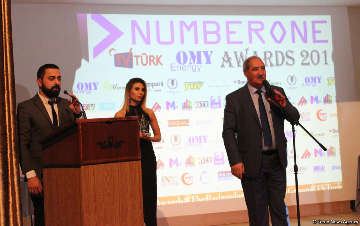 Bakıda “Number One” Beynəlxalq mükafatlandırma mərasimi keçirilib (FOTO)