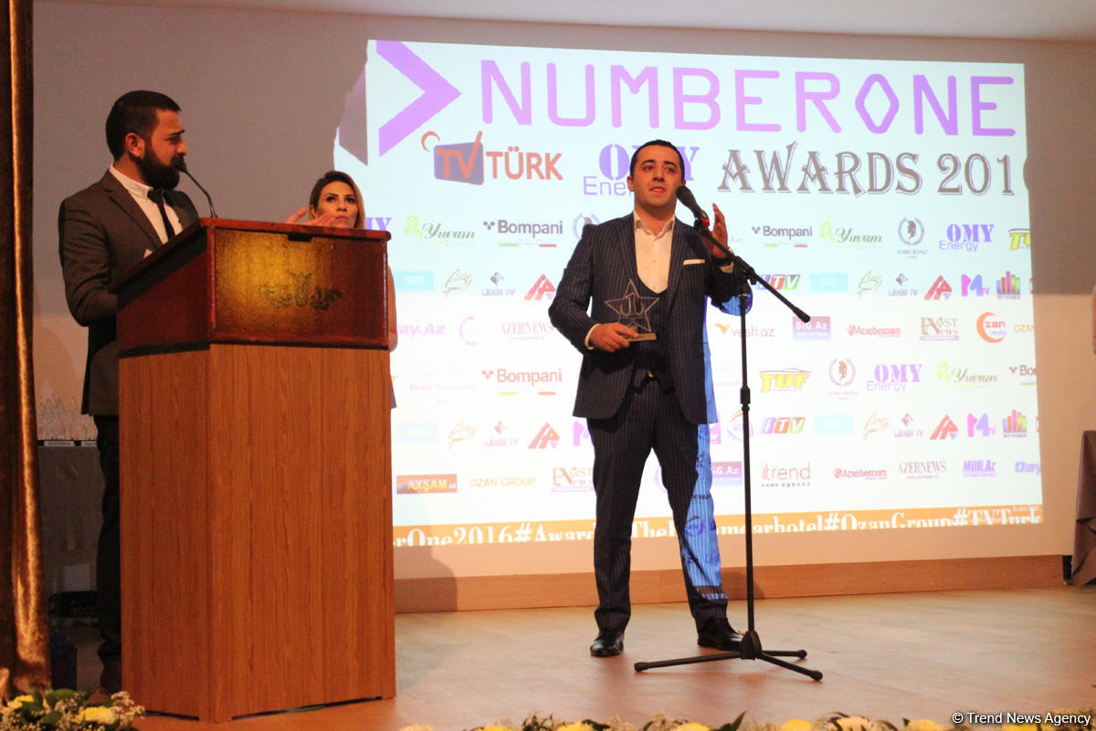 Bakıda “Number One” Beynəlxalq mükafatlandırma mərasimi keçirilib (FOTO)