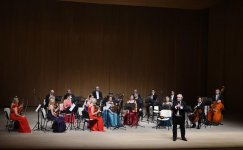 Leyla Əliyeva Heydər Əliyev Mərkəzində Vyana Ştraus Festival Orkestrinin konsertində olub (FOTO)