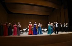 Leyla Əliyeva Heydər Əliyev Mərkəzində Vyana Ştraus Festival Orkestrinin konsertində olub (FOTO)