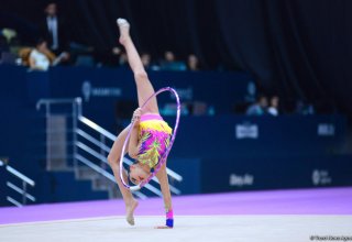 Bədii gimnastika üzrə 23-cü Bakı çempionatı və birinciliyi davam edir (FOTO)