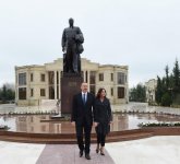 Prezident İlham Əliyev və xanımı Zərdaba səfərə gəliblər (FOTO)