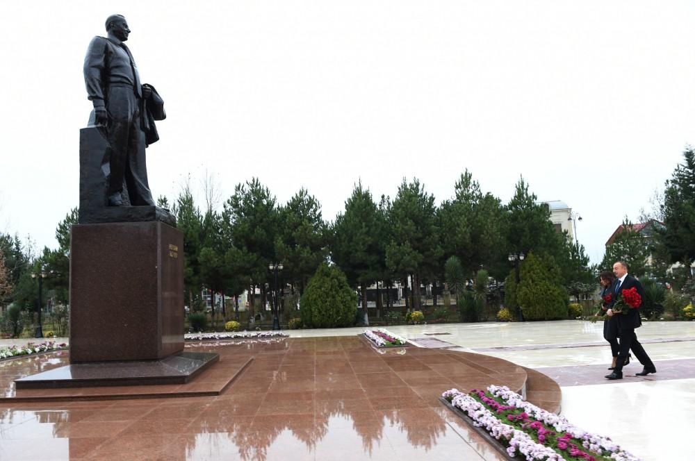 Prezident İlham Əliyev və xanımı Zərdaba səfərə gəliblər (FOTO)
