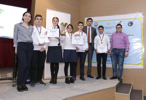"Parlaq Zəka" intellektual oyunu üzrə məktəblilərarası çempionatın qalibləri bəlli olub (FOTO)
