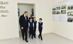 Prezident İlham Əliyev və xanımı Mehriban Əliyeva Tərtərdə Şahmat Məktəbinin yeni binasının açılışında iştirak ediblər (FOTO)