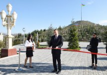 Prezident İlham Əliyev və xanımı Ağdamda Bayraq Muzeyinin açılışında iştirak ediblər (FOTO)