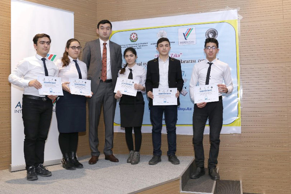 "Parlaq Zəka" intellektual oyunu üzrə məktəblilərarası çempionatın qalibləri bəlli olub (FOTO)