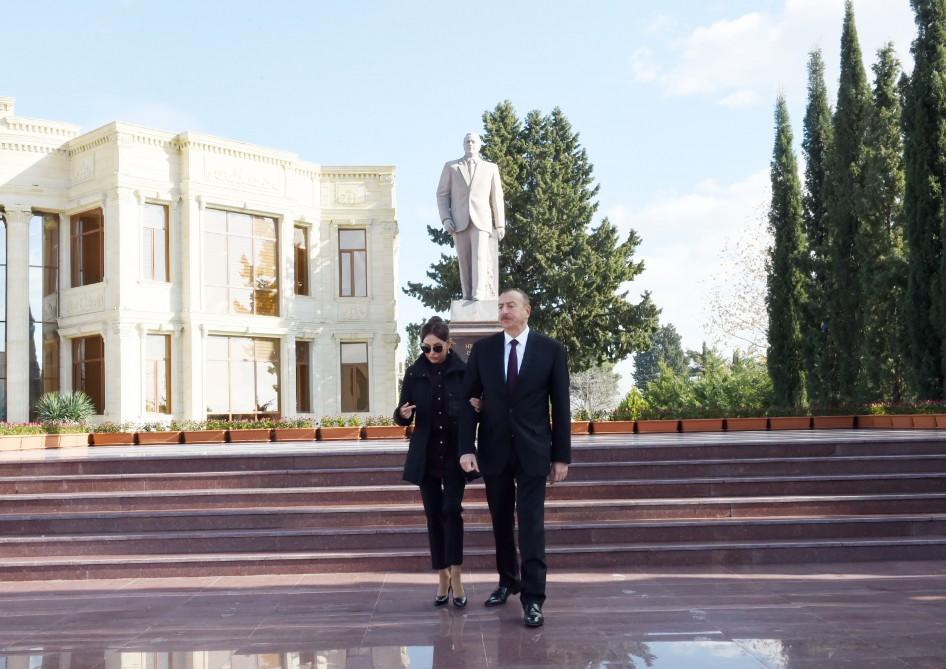 Prezident İlham Əliyev və xanımı Mehriban Əliyeva Ağdam rayonuna gəliblər (FOTO)