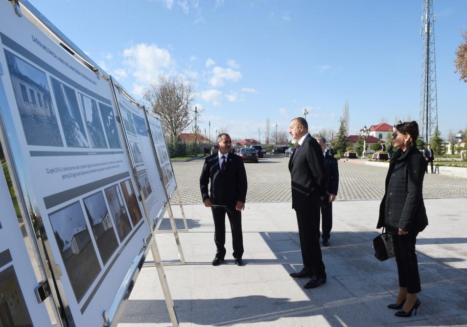 Prezident İlham Əliyev və xanımı Mehriban Əliyeva Ağdam rayonuna gəliblər (FOTO)