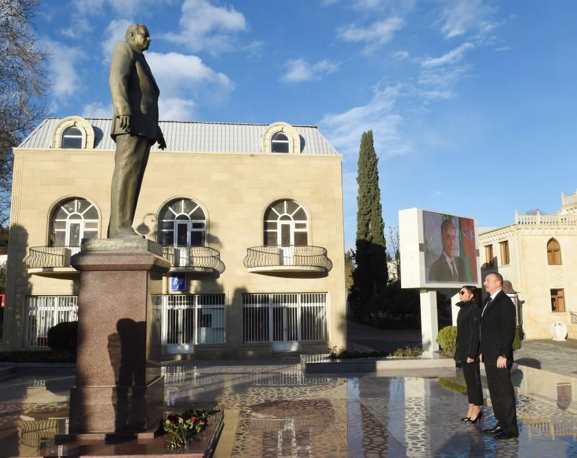 Prezident İlham Əliyev və xanımı Mehriban Əliyeva Tərtər rayonuna səfərə gəliblər (FOTO)