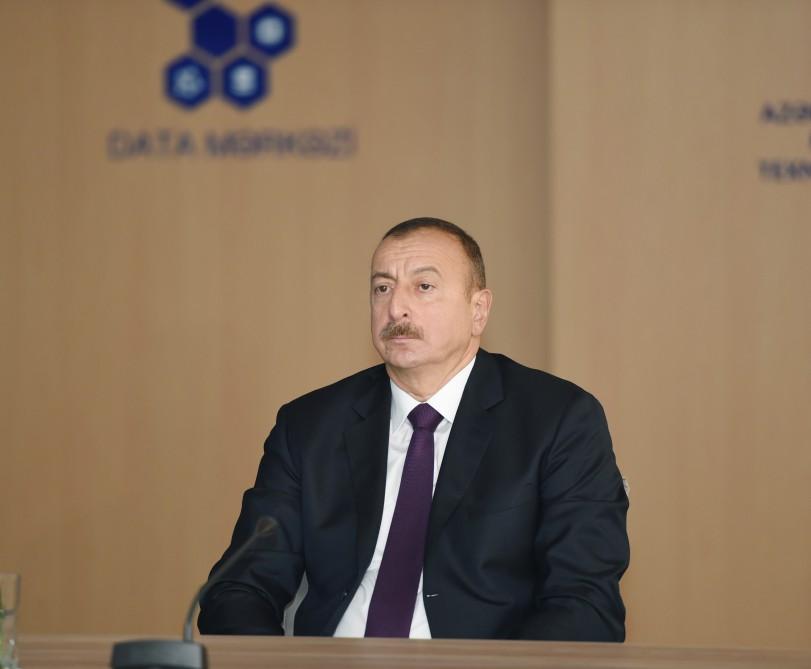 Prezident İlham Əliyev və xanımı RYTN-nin Regional Data və Beynəlxalq Kommutasiya mərkəzlərinin açılışında iştirak ediblər (YENİLƏNİB) (FOTO)