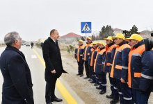 Prezident İlham Əliyev yenidən qurulan Ramana-Maştağa avtomobil yolunun açılışında iştirak edib (FOTO) (YENİLƏNİB)