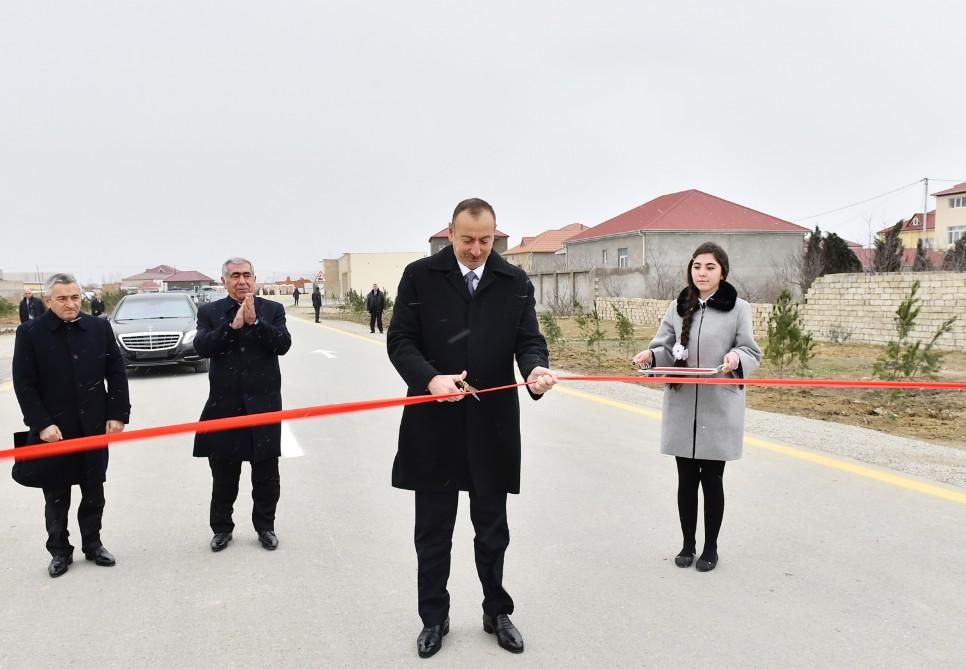 Prezident İlham Əliyev yenidən qurulan Ramana-Maştağa avtomobil yolunun açılışında iştirak edib (FOTO) (YENİLƏNİB)