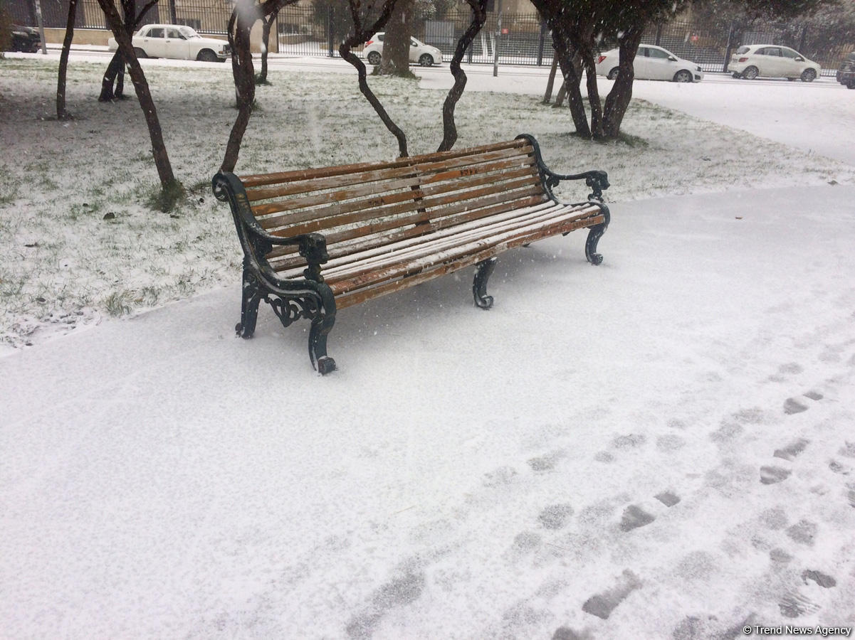 Bakının qar payı (FOTO)
