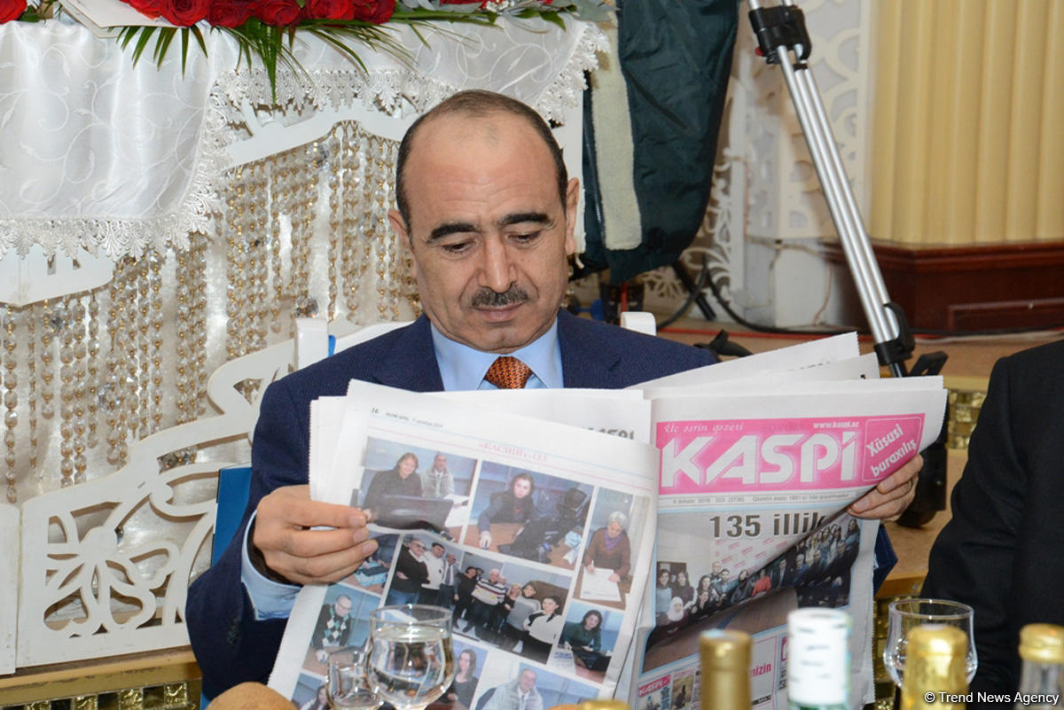 “Kaspi” qəzetinin 135 illiyi münasibətilə tədbir keçirilib (FOTO)