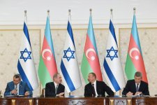 Azərbaycan-İsrail sənədləri imzalanıb (FOTO)