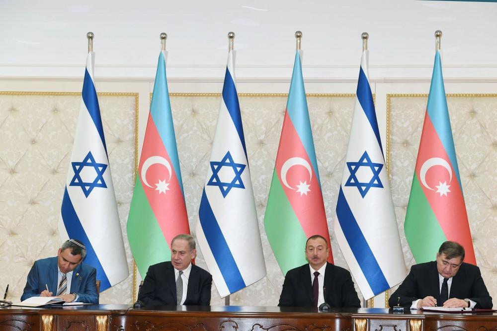 Azərbaycan-İsrail sənədləri imzalanıb (FOTO)