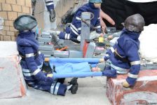 "Fövqəladə hallar uşaqların gözü ilə" uşaq yaradıcılıq müsabiqəsinin qalibləri mükafatlandırılıb (FOTO)