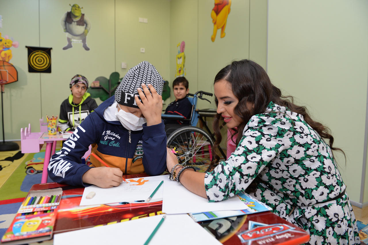 Leyla Əliyeva Rəssamlıq Akademiyası və Milli Onkologiya Mərkəzində olub (FOTO)