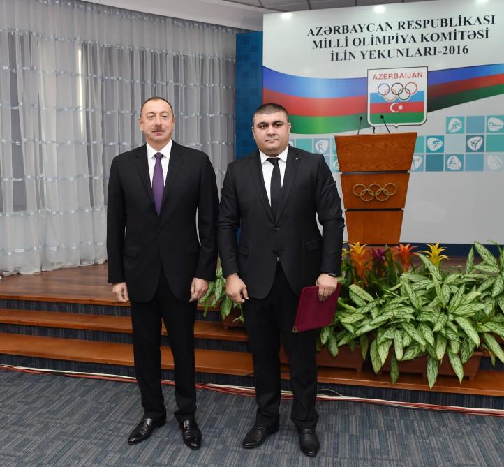 Prezident İlham Əliyev 2016-cı ilin idman yekunlarına həsr olunan mərasimdə iştirak edib (YENİLƏNİB-2) (FOTO)