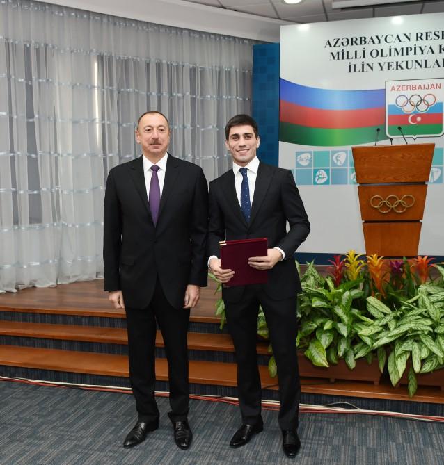 Prezident İlham Əliyev 2016-cı ilin idman yekunlarına həsr olunan mərasimdə iştirak edib (YENİLƏNİB-2) (FOTO)