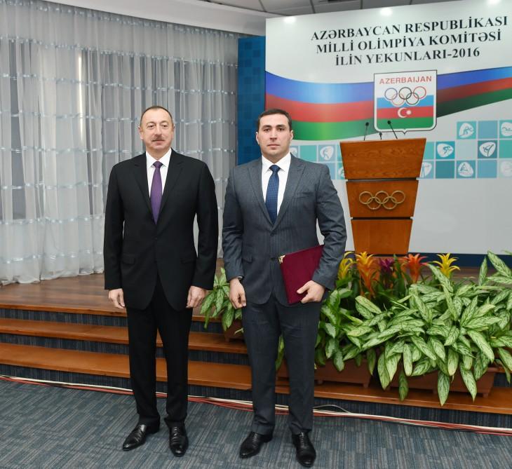 Prezident İlham Əliyev 2016-cı ilin idman yekunlarına həsr olunan mərasimdə iştirak edib (YENİLƏNİB-2) (FOTO)