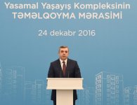 Prezident İlham Əliyev və xanımı Yasamal Yaşayış Kompleksində ilk 9 mərtəbəli binanın və məktəb binasının təməlqoyma mərasimində iştirak ediblər (YENİLƏNİB-2) (FOTO)