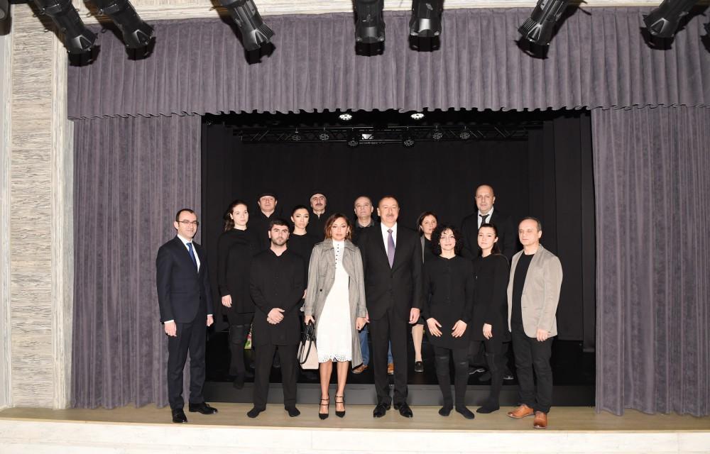 Prezident İlham Əliyev və xanımı İçərişəhərdə Marionet Teatrının açılışında iştirak ediblər (FOTO) (YENİLƏNİB)