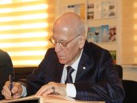 Tanınmış pedaqoq Şalva Amonaşvili Bilik Fondunda olub  (FOTO)