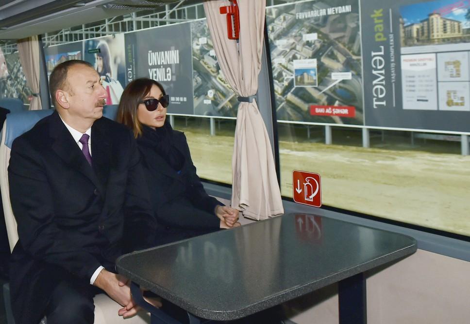 Prezident İlham Əliyev və xanımı "Bakı Ağ Şəhər"də görülən işlərlə tanış olublar (YENİLƏNİB)  (FOTO)