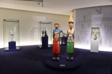 Leyla Əliyeva Heydər Əliyev Mərkəzində "Kukla incəsənətdə" sərgisi ilə tanış olub (FOTO)