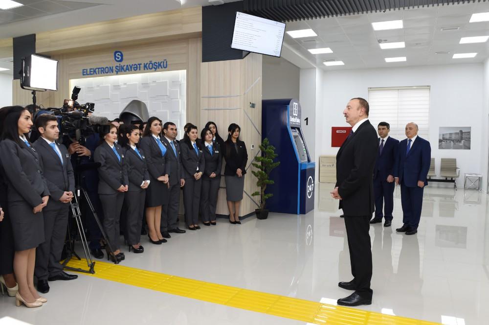 Prezident İlham Əliyev 1 saylı "ASAN kommunal" Mərkəzinin açılışında iştirak edib (FOTO) (YENİLƏNİB-2)