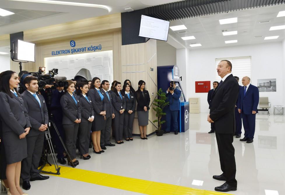 Prezident İlham Əliyev 1 saylı "ASAN kommunal" Mərkəzinin açılışında iştirak edib (FOTO) (YENİLƏNİB-2)