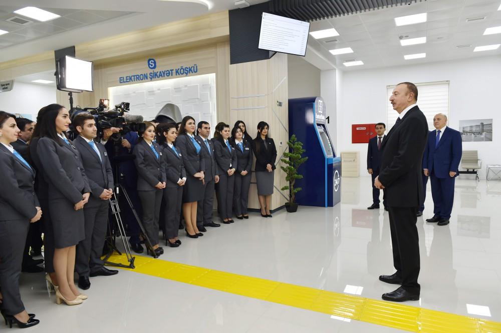Prezident İlham Əliyev 1 saylı "ASAN kommunal" Mərkəzinin açılışında iştirak edib (FOTO) (YENİLƏNİB-2)