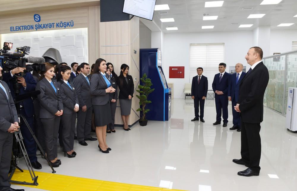 Prezident İlham Əliyev 1 saylı "ASAN kommunal" Mərkəzinin açılışında iştirak edib (FOTO) (YENİLƏNİB-2)