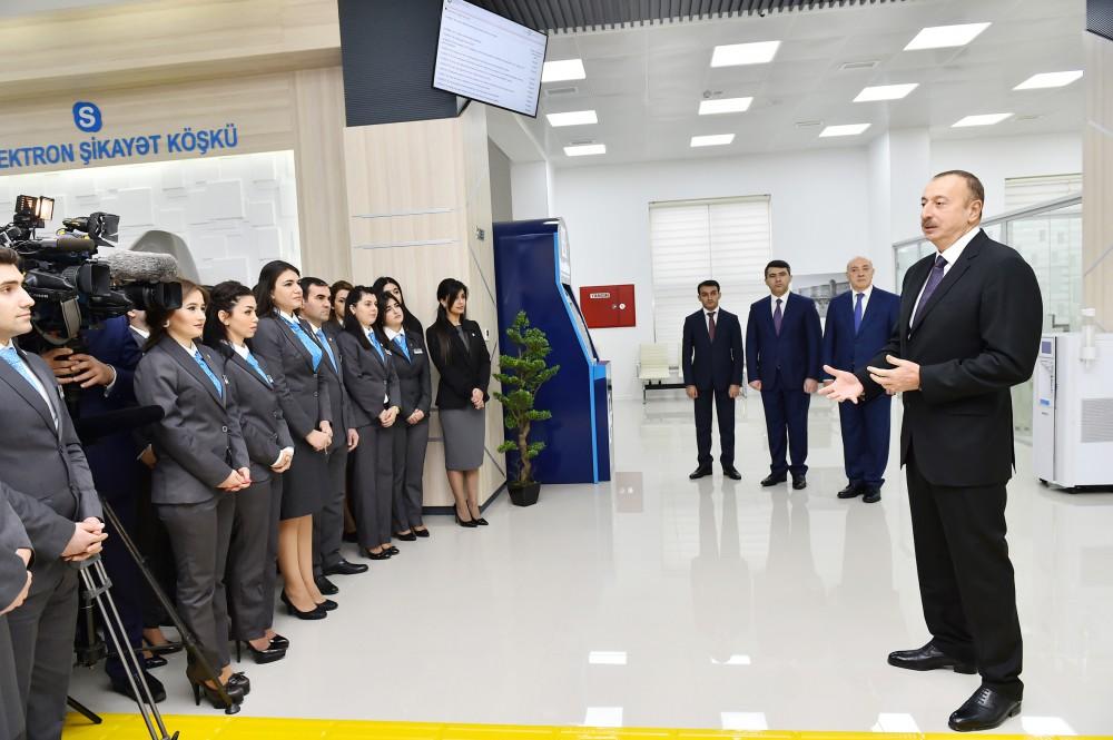 Prezident İlham Əliyev 1 saylı "ASAN kommunal" Mərkəzinin açılışında iştirak edib (FOTO) (YENİLƏNİB-2)