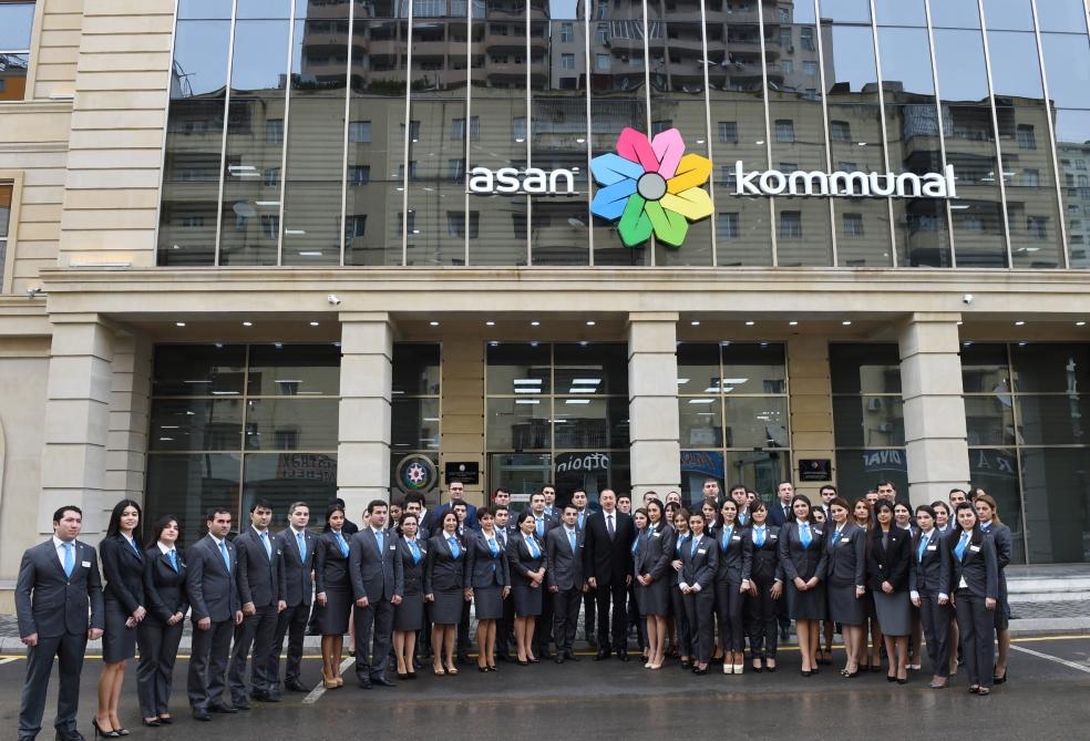 Prezident İlham Əliyev 1 saylı "ASAN kommunal" Mərkəzinin açılışında iştirak edib (FOTO) (YENİLƏNİB-2)