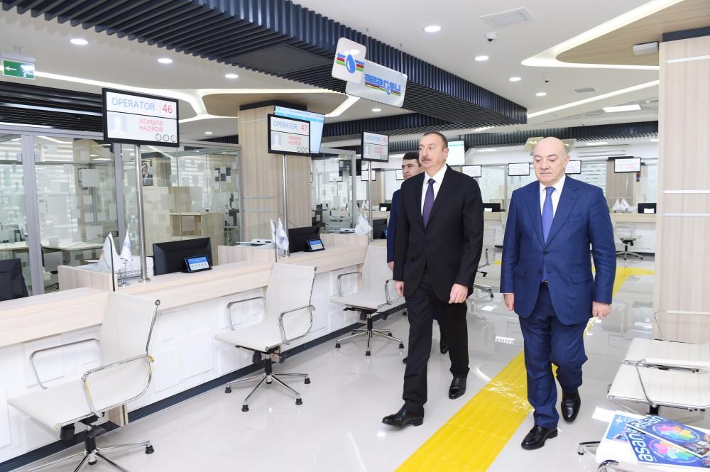 Prezident İlham Əliyev 1 saylı "ASAN kommunal" Mərkəzinin açılışında iştirak edib (FOTO) (YENİLƏNİB-2)