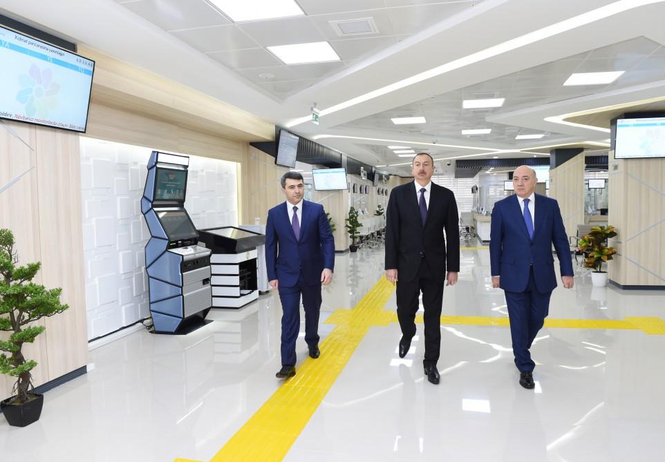 Prezident İlham Əliyev 1 saylı "ASAN kommunal" Mərkəzinin açılışında iştirak edib (FOTO) (YENİLƏNİB-2)